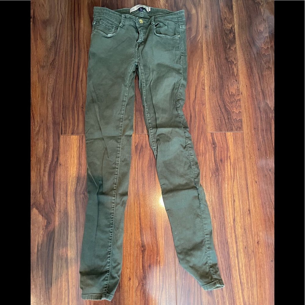 Zara Olive Skinny Jeans